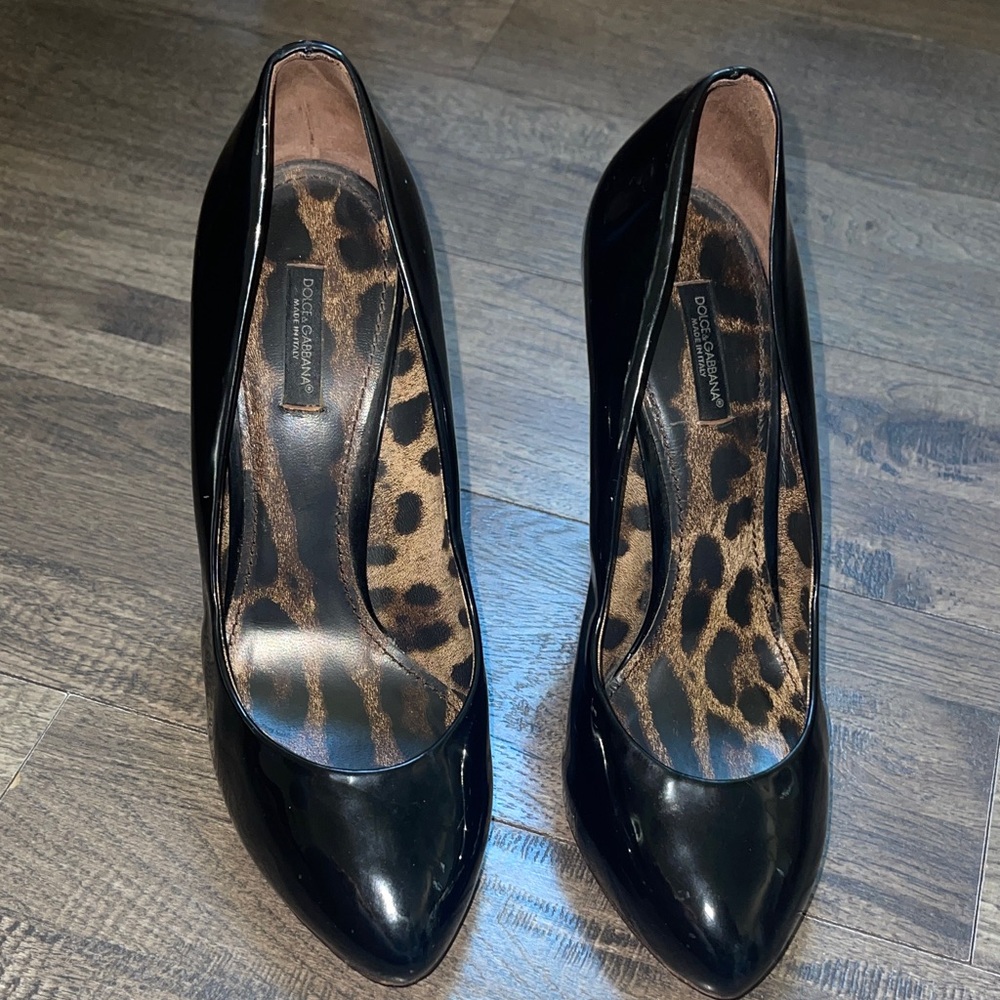 Dolce & Gabbana Black Patent Heels